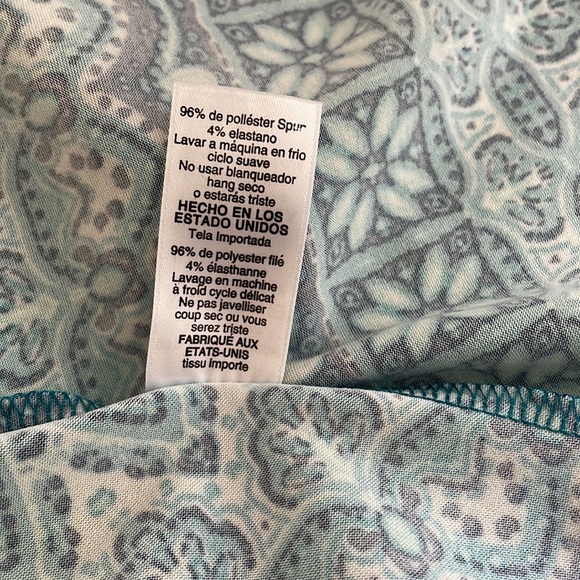 Lularoe Azure turquoise abstract skirt - Picture 8 of 8